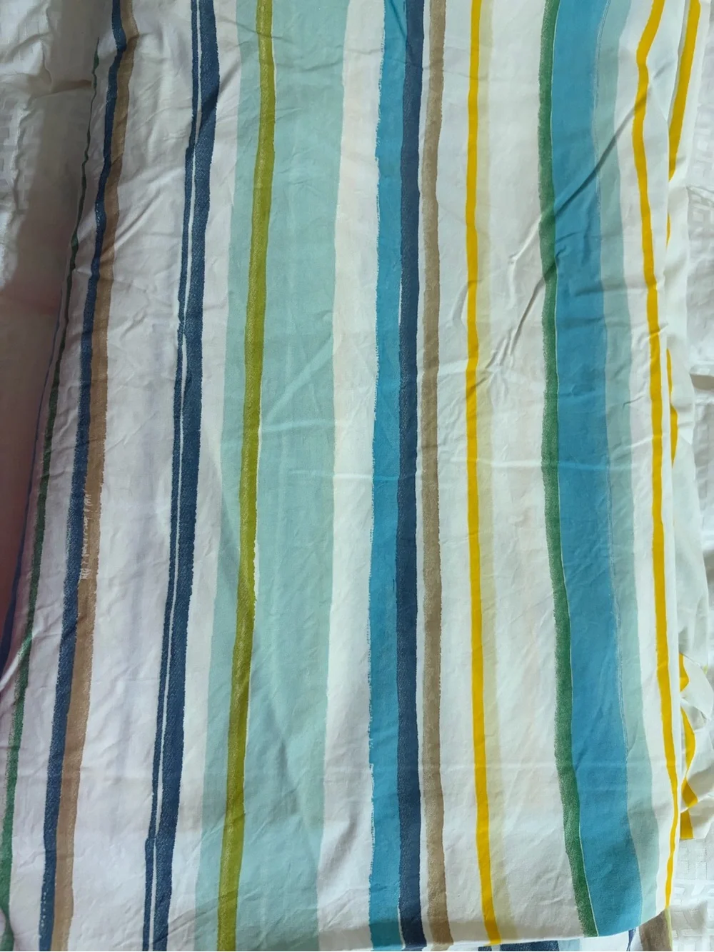 RARE POTTERY BARN stripes Full / Queen Duvet cover
